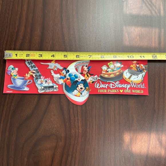 Vintage - Walt Disney World - Four Parks * One World - Magnet - Picture 2 of 3